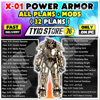 X-01 POWER ARMOR PLANS & MODS