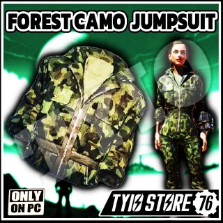 FALLOUT 76 FOREST CAMO JUMPSUIT