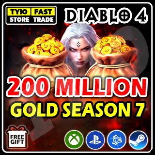 DIABLO 4 - GOLD 200 MILLION