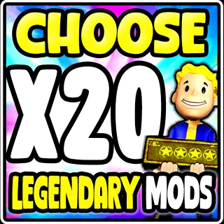 FALLOUT 76 X20 LEGENDARY MOD OF YOUR CHOICE