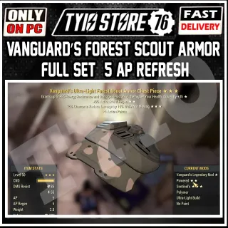 Vanguard’s Forest Scout Armor 5/5 ap