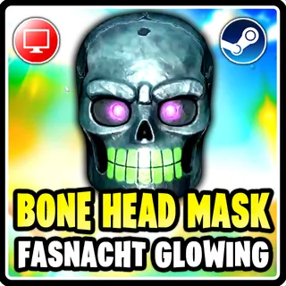 Fasnacht Glowing Bone Head Mask