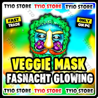 Fasnacht Glowing VEGGIE MAN MASK