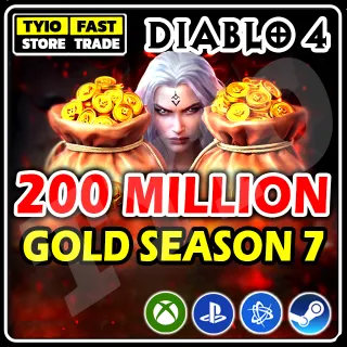 DIABLO 4 - GOLD 200 MILLION