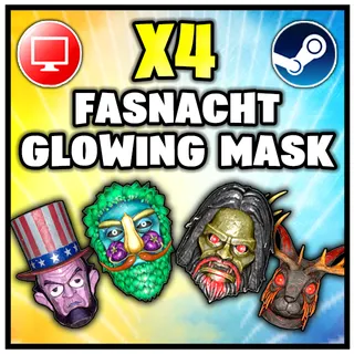 Fasnacht glowing masks