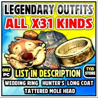 Wedding Ring・Hunter's Long Coat・Tattered Mole Head