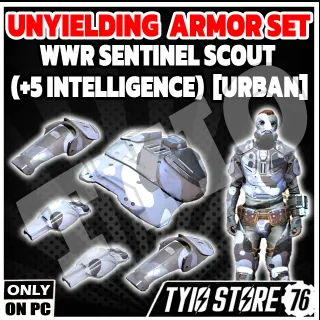 Unyielding wwr Sentinel Scout +5 INT