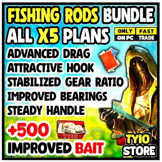 Fishing rods plans ( Advanced drag - Attractive hook - Improved bearings -Stabilized gear ratio - Steady handle )