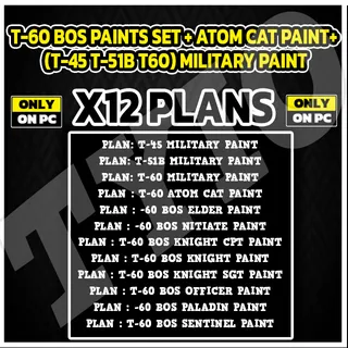 T-60 BoS Paints Set + Atom Cat Paint