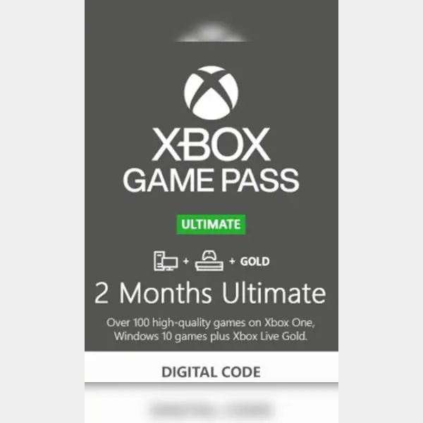 XBOX GAMEPASS ULTIMATE 2 MONTHS Xbox Live Gold Gift Cards Gameflip