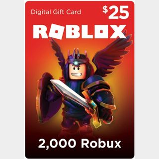 Roblox Gift Card - 2,000 Robux ($25) - Other Gift Cards - Gameflip