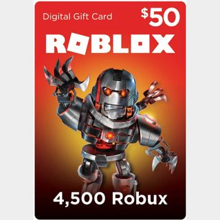 Roblox Gift Card 4500 Robux 50 Other Gift Cards Gameflip - where are roblox gift cards sold at