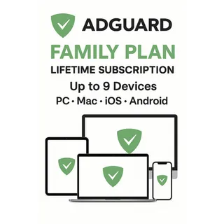 AdGuard Premium Family (9 Devices) 🌍 GLOBAL ⚡ LIFETIME KEY