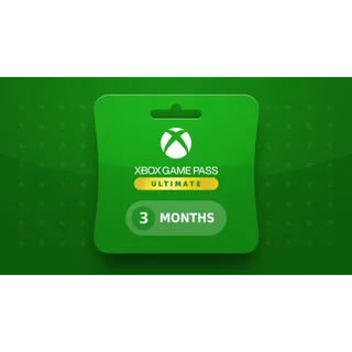 xbox game pass ultimate 3 month