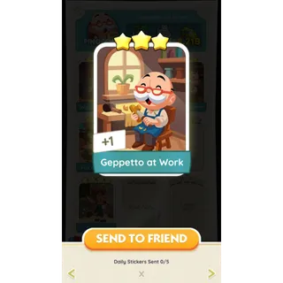 Geppetto at Work Monopoly Go