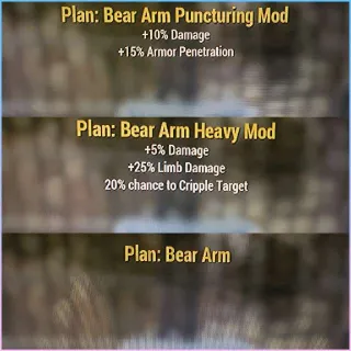 Bear Arm Plan Bundle