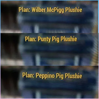 Pig Plushie Bundle