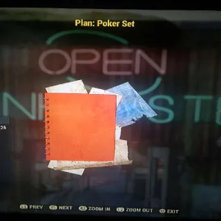 Poker Set Plan