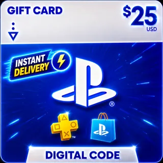 psn PlayStation Store Gift Card $25 USD (US)
