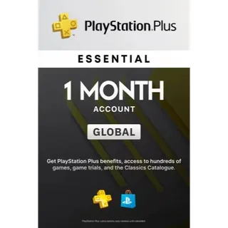 🌐PlayStation Plus Essential 1 Month Membership (Global) - PSN Account