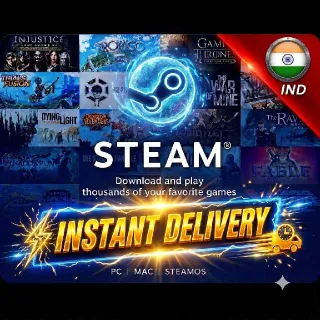 🇮🇳500 INR  Steam Gift Card –🇮🇳Indian – Instant Delivery