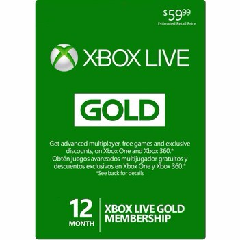Paleis amusement Buitenshuis 59.99$USD Xbox Live Gold 12 Month Membership - Xbox Gift Card Gift Cards -  Gameflip