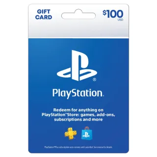 $100.00 USD PlayStation Store
