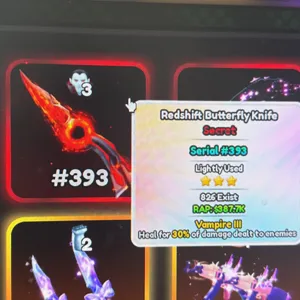 Redshift Butterfly Knife