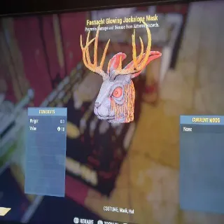 Glowing Jackalope Mask