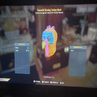 Glowing Turkey Mask