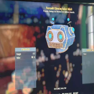 Glowing Robot Mask