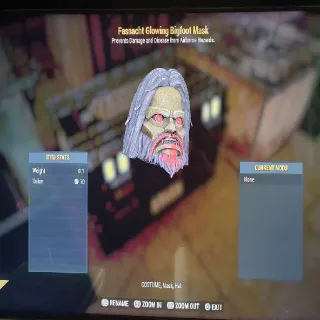 Glowing Bigfoot Mask