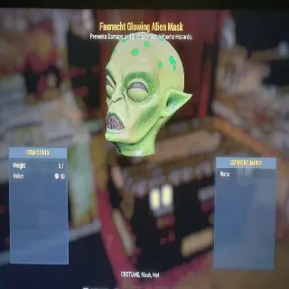 Glowing Alien Mask