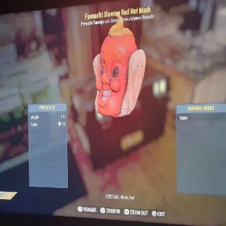 Glowing Red Hot Mask