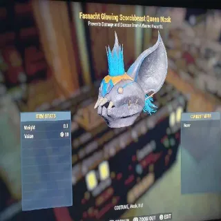 Glowing Scorchbeast Queen Mask