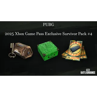 PUBG - 2025 XBOX GAME PASS EXCLUSIVE SURVIVOR PACK 4 - XBOX 