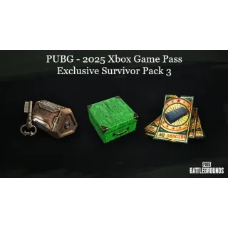 PUBG - 2025 Xbox Game Pass Exclusive Survivor Pack 3 - XBOX