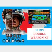 Call of Duty Black Ops: Cold War - 30 MIN DOUBLE WEAPON XP - PS5/ XBox Series X|S /PS4 /XBox One /PC