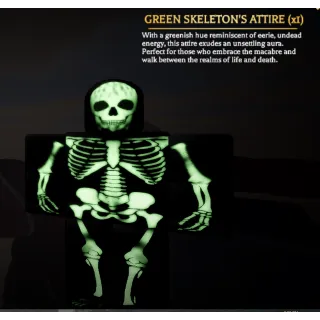 GREEN SKELETON ATTIRE - AOTR