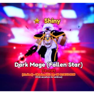 Shiny Dark Mage (Fallen Star) - ANIME ADVENTURES
