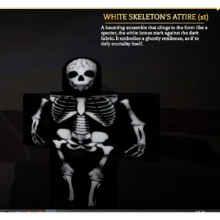 White Skeleton Attire  - AOTR