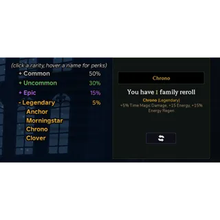 Clover RPG l chrono Perk Account