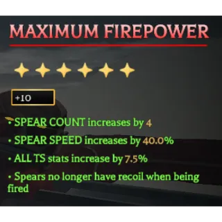 MAXIMUM FIREPOWER +10 - AOTR