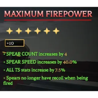 MAXIMUM FIREPOWER +10 - AOTR