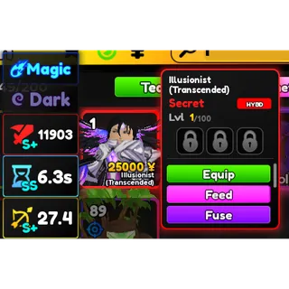 AIZEN ILLUSIONIST TRANSCENDED (Good stats) l  ANIME ADVENTURES