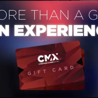 $104 CMX Cinema Gift Card