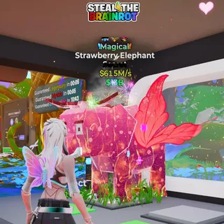 Magical Strawberry Elephant | 3 Traits | 615M/s | Fortnite Steal The Brainrot