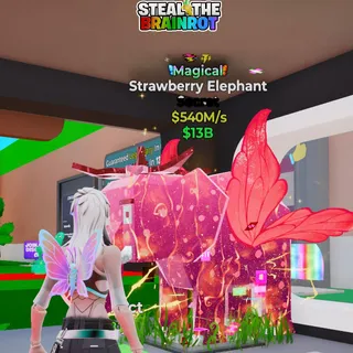 Magical Strawberry Elephant | 2 Traits | 540M/s | Fortnite Steal The Brainrot 
