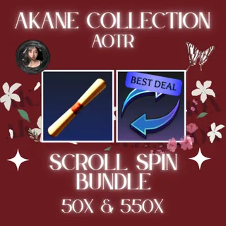 [BUNDLE] 50x Memory Scroll + 550x Spins | AOTR | Attack on Titan Revolution