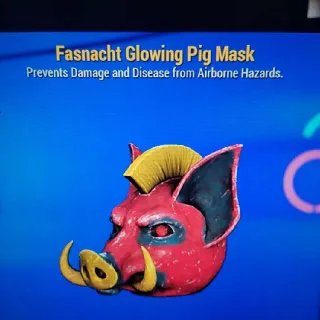 Glowing Pig Mask